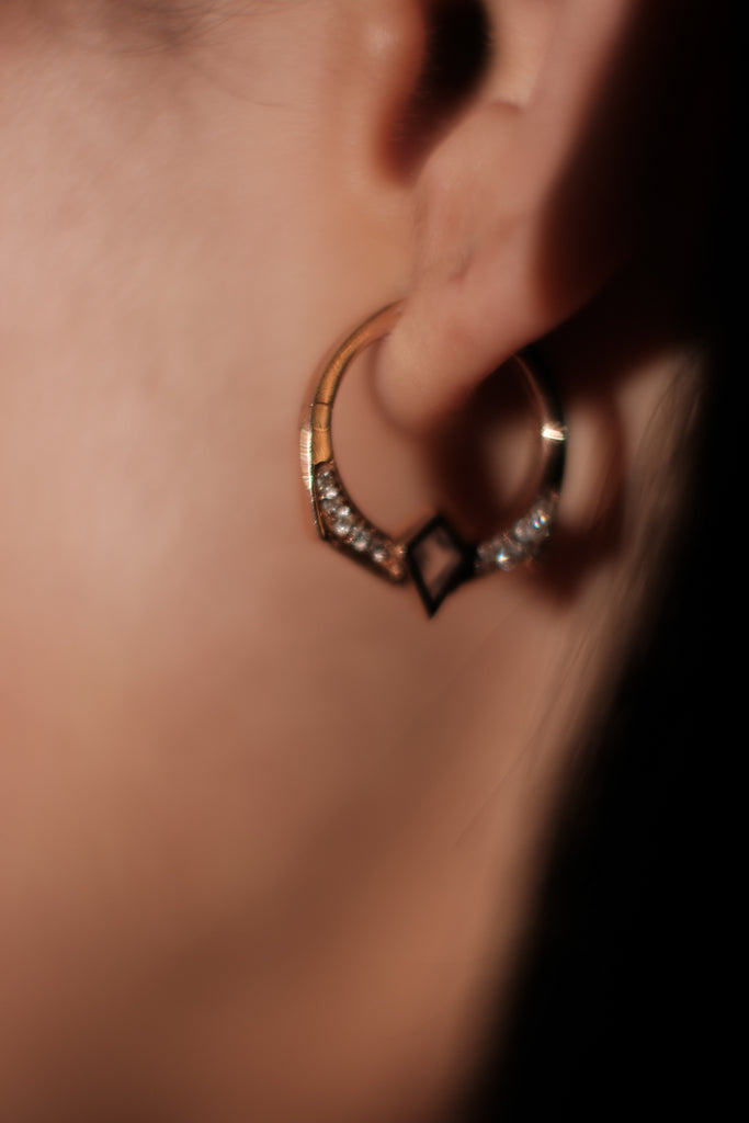 Gold Earrings - unique and Elegant - Nayya Jewellery